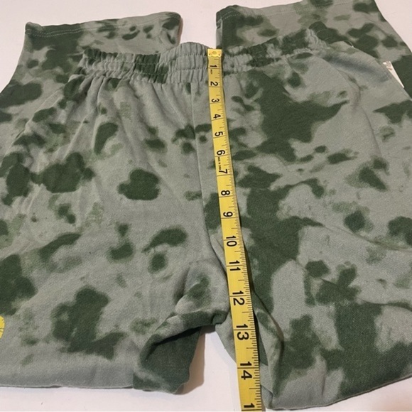 NWT Guns N Roses Sweatpants Green Tie Dye Print New Elastic Waist Rock Band Y2K - Picture 10 of 17